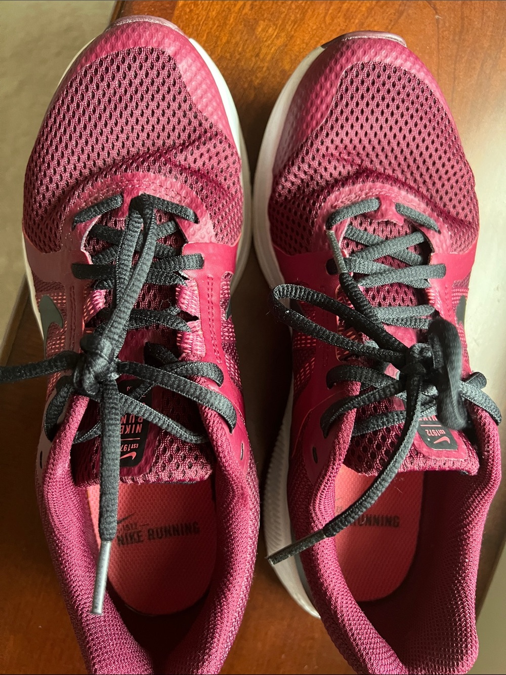 Nike Women's Berry Mesh Running Sneakers with Black Laces